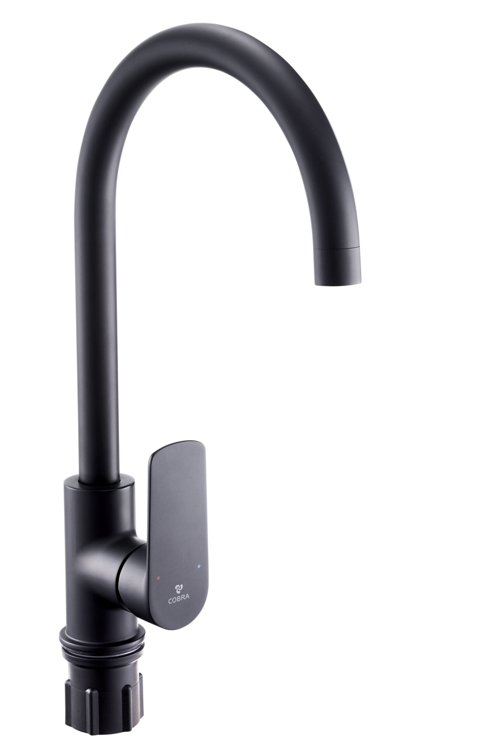 Blk._Wide_Kichen_mixer.jpg Cobra Seine Sink Mixer Pillar Type Matte Black - Image 1