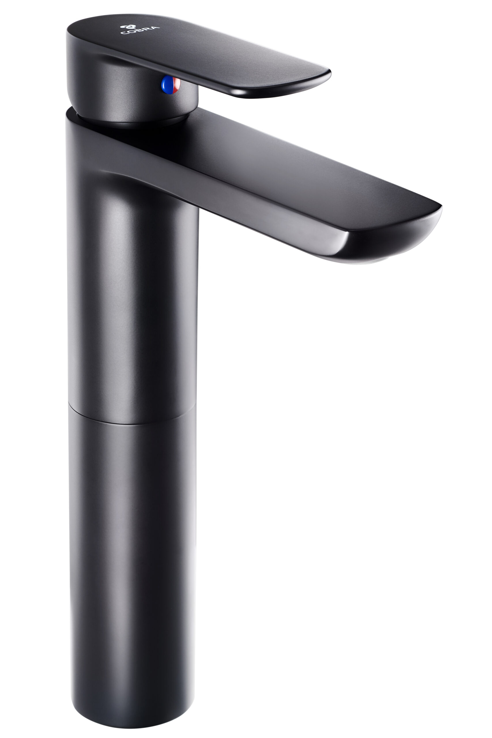 Blk._Wide_Raised_Basin.jpg Cobra Seine Basin Mixer Raised Flow Rate Restricted to 7.0 l/min Matte Black - Image 1