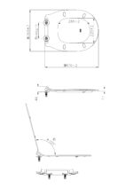 Cobra Arrive Seat For Wall Hung Pan Thermoplastic Soft Close White - Image 2