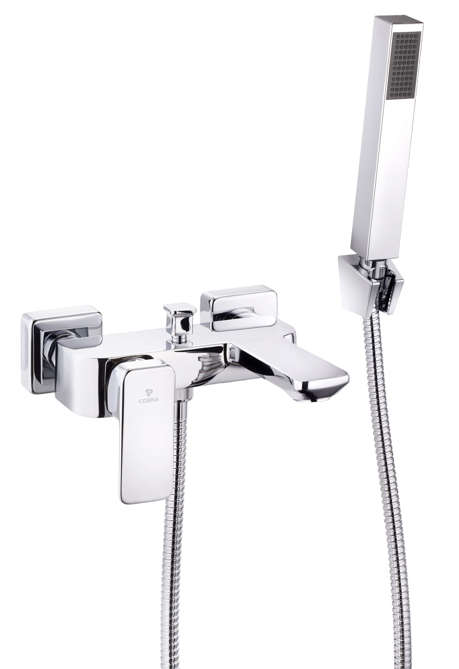 CH_5932.jpg Cobra Arrive Bath Mixer Exposed Wall Type with Hose, Handshower & Holder Chrome - Image 1