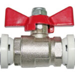 Cobra Crimp Ball Valve+Butterfly Handle 16 Triple O-Ring