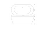 Cobra Breathe Thin Rim Freestanding 1540X755 Bath White - Image 2