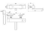 Cobra Electronic Thermostatic Exposed Mixer Wall Type Underspout 220V Mains Powered AC No Touch Over Chrome - Image 2