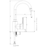 Cobra Breathe Basin Mixer Raised Chrome - Image 2