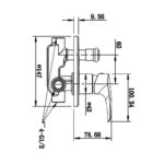 Cobra Nile Bath/Shower Concealed Diverter Mixer 4 Ports 1/2 FI Chrome - Image 2