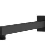 Cobra Arrive Shower Arm Square 400mm Matte Black