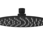 Cobra Seine Shower Head 1 Spray Round 200mm Matte Black
