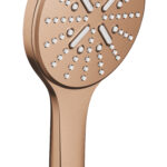 Grohe Rainshower SmartActive 130 Hand shower 3 sprays brushed warm sunset