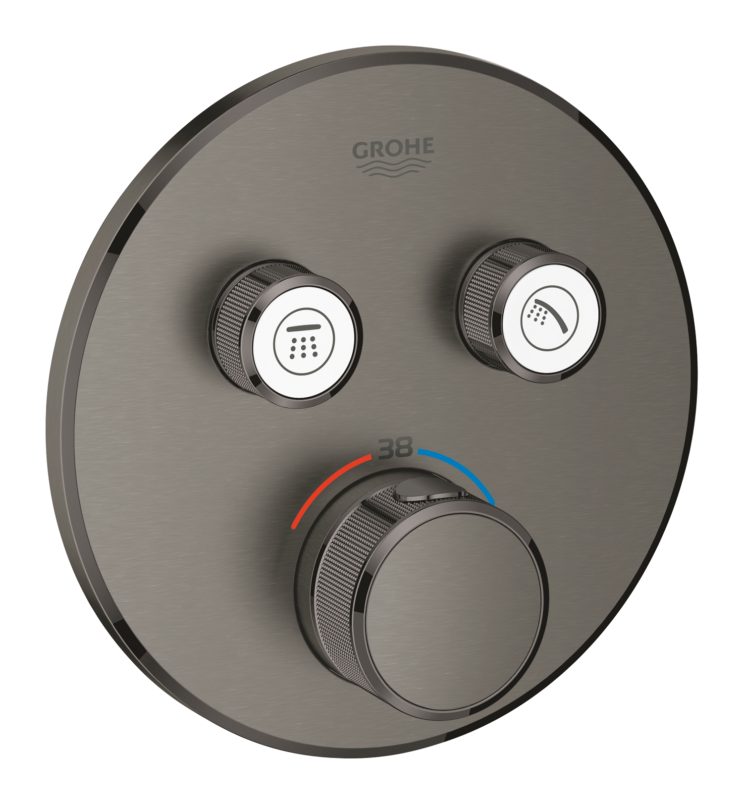 G-29119AL0.jpg LAUNCHING MARCH 2026 Grohe Grohtherm Smartcontrol Thermostat For Concealed Installation With 2 Valves Brushed Hard Graphite - Image 1