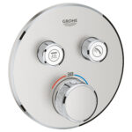 Grohe Grohtherm SmartControl Thermostat for concealed installation with 2 valves supersteel
