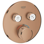 Grohe Grohtherm SmartControl Thermostat for concealed installation with 2 valves brushed warm sunset