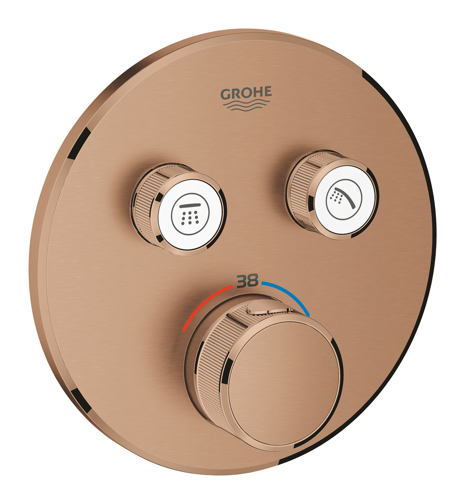 G-29119DL0.jpg Grohe Grohtherm SmartControl Thermostat for concealed installation with 2 valves brushed warm sunset - Image 1