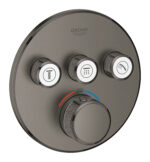 Grohe Grohtherm SmartControl Thermostat for concealed installation with 3 valves brushed hard graphite