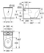 Grohe Essence Floor standing WC for close coupled combination alpine white - Image 2