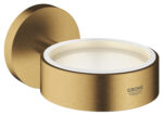 LAUNCHING MARCH 2026 Grohe Essentials Glass/Soap Dish Holder Brushed Cool Sunrise