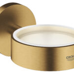LAUNCHING MARCH 2026 Grohe Essentials Glass/Soap Dish Holder Brushed Cool Sunrise