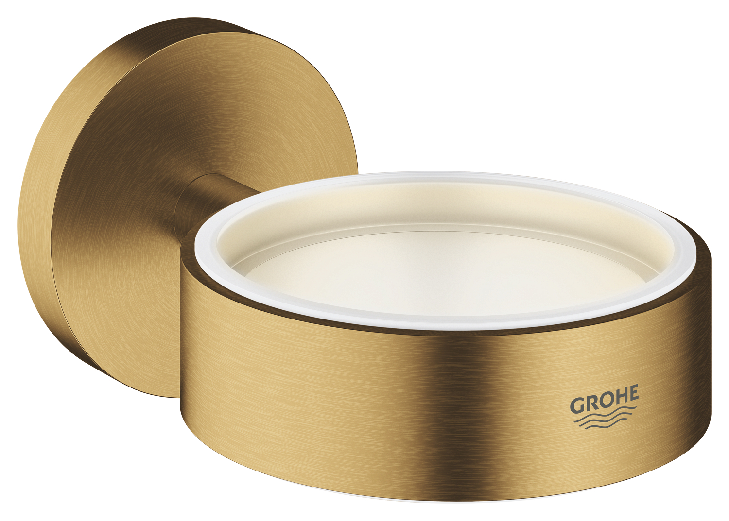 G-40369GN1.jpg LAUNCHING MARCH 2026 Grohe Essentials Glass/Soap Dish Holder Brushed Cool Sunrise - Image 1