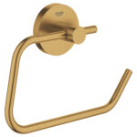 LAUNCHING MARCH 2026 Grohe Essentials Toilet Roll Holder Brushed Cool Sunrise