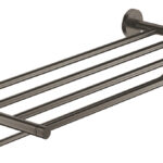LAUNCHING MARCH 2026 Grohe Essentials Multi Bath Towel Rack Brushed Hard Graphite
