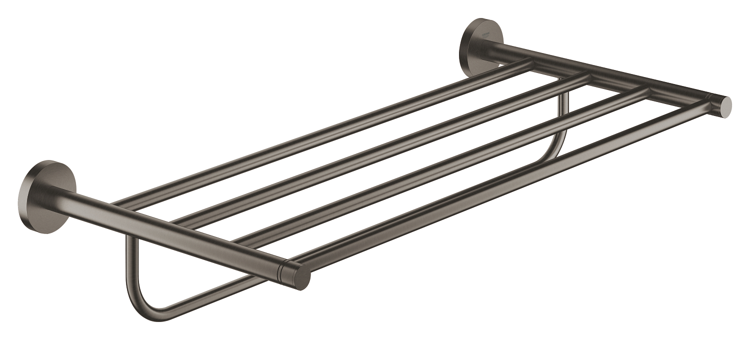G-40800AL1.jpg LAUNCHING MARCH 2026 Grohe Essentials Multi Bath Towel Rack Brushed Hard Graphite - Image 1