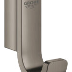LAUNCHING MARCH 2026 Grohe Selection Single Robe Hook Brushed Hard Graphite