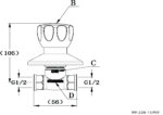 Cobra Metsi Original Light Pattern Stoptap Underwall 1/2 FI Chrome - Image 2
