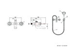 Cobra Metsi Original Light Pattern Bath Diverter Mixer Wall Type & Handshower 1/2 Chrome - Image 2