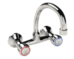 Cobra Metsi Original Light Pattern Wall Type Swivel Spout Sink Mixer 1/2 Chrome