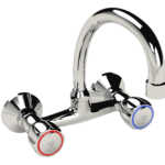 Cobra Metsi Original Light Pattern Wall Type Swivel Spout Sink Mixer 1/2 Chrome