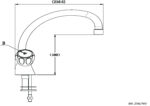 Cobra Metsi Original Light Pattern Sink Mixer Swivel Spout Pillar Type M10X1/2 FI Chrome - Image 2