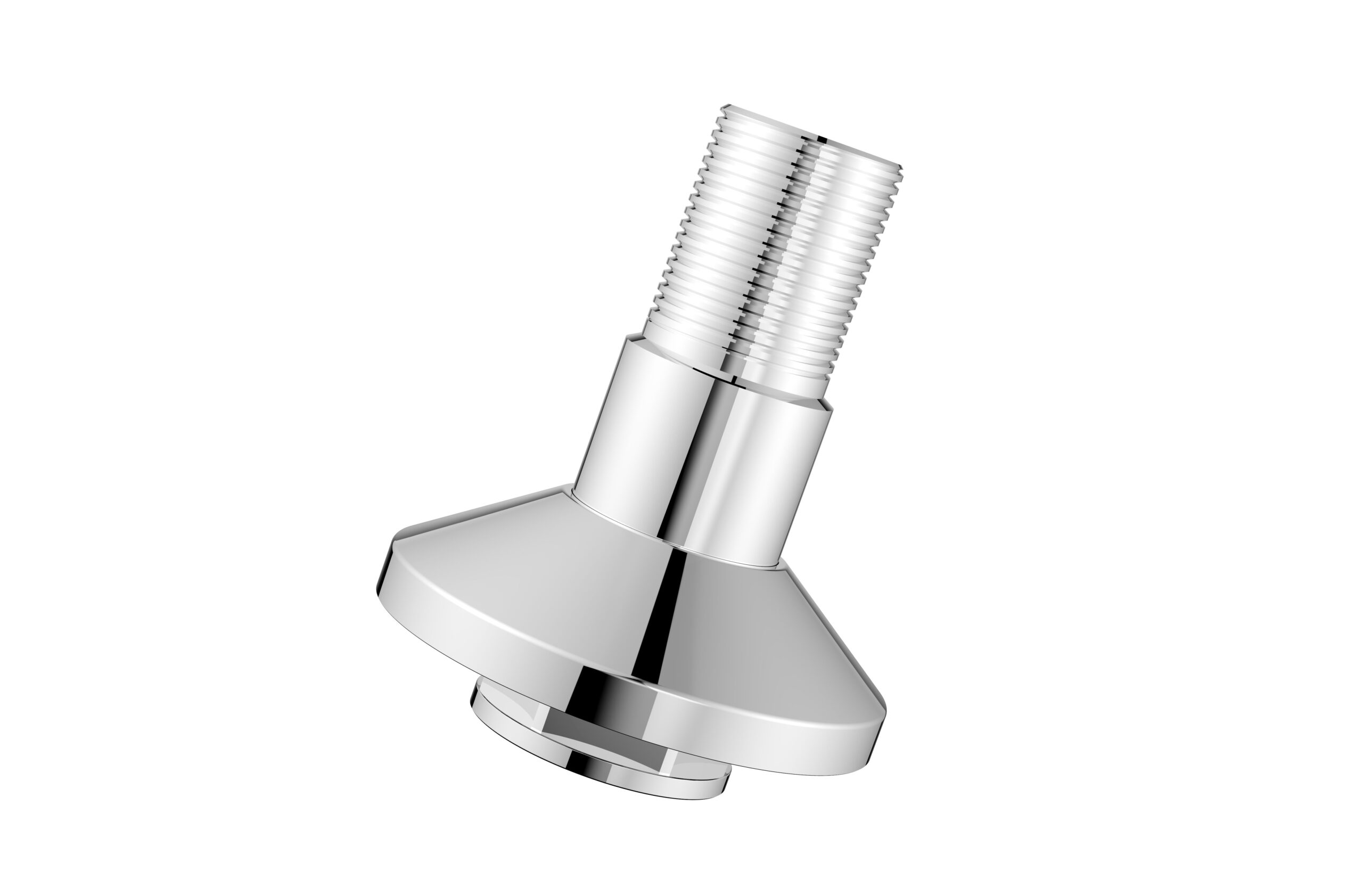 P-059-15N.jpg Cobra Extention Piece And Wall Flange 60mmx15mm Chrome - Image 1