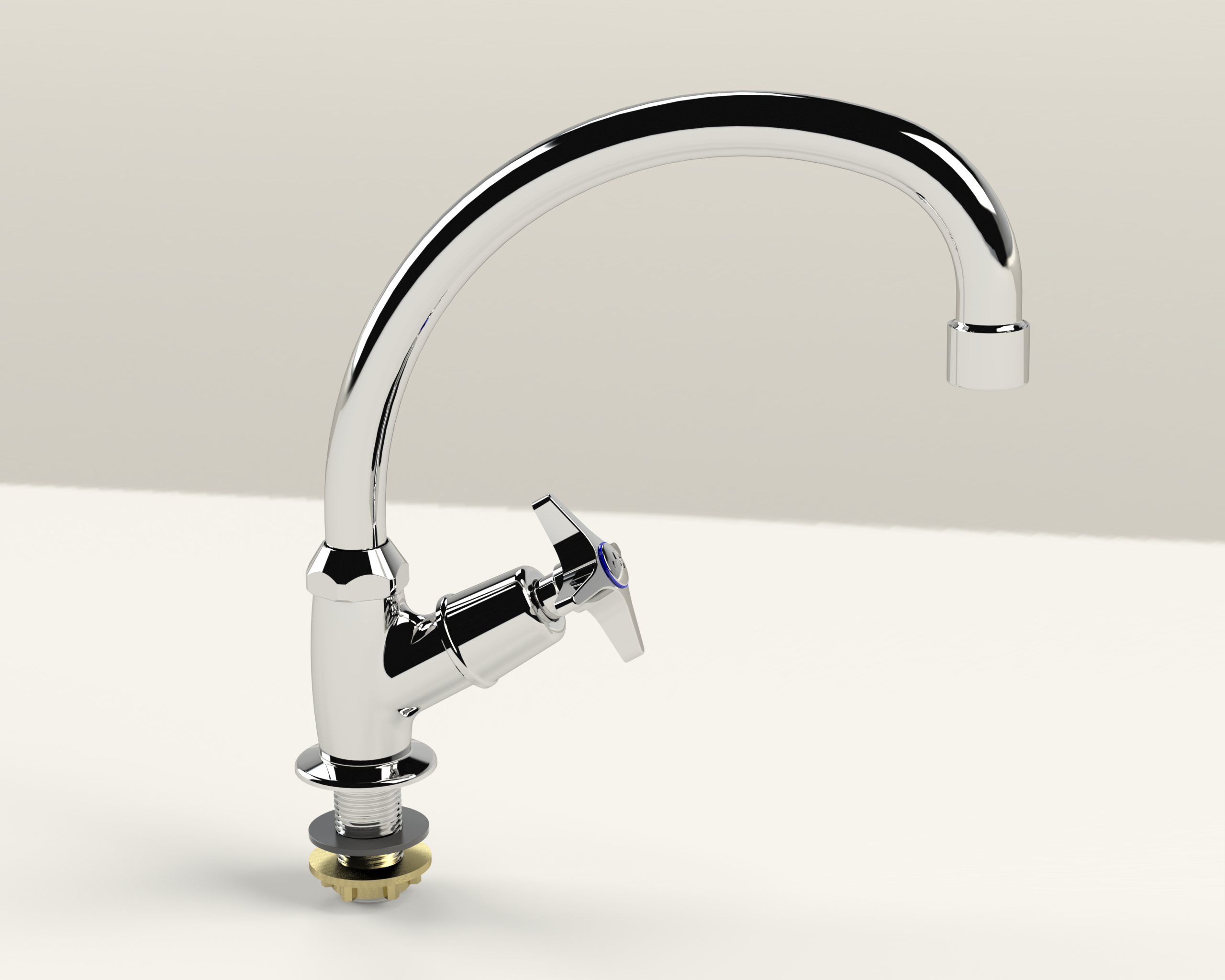 P-219-041-10E-Star.png Cobra Star Original Light Pattern Pillar Tap Swivel Chrome - Image 1