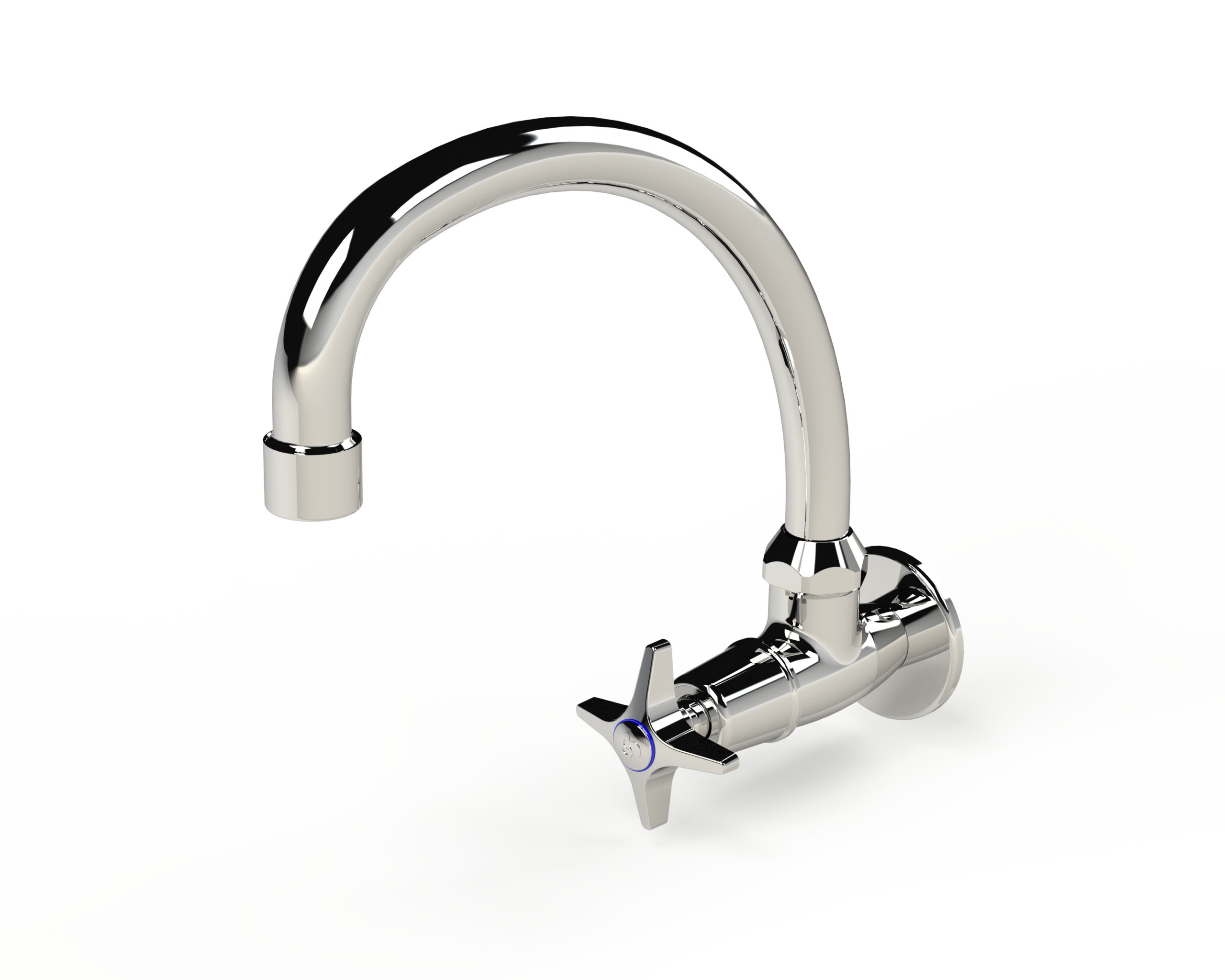P-6-041-10E-Star_2.png Cobra Star Original Light Pattern Wall Type Tap Swivel Chrome - Image 1