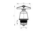 Cobra Star Standard Heavy Pattern Headpart 3/4 Chrome - Image 2