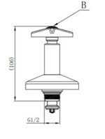 Cobra Star Underwall Light Pattern Headpart 1/2 Chrome - Image 2