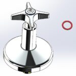 Cobra Star Underwall Light Pattern Headpart 1/2 Chrome