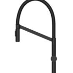 Cobra Refresh Sink Mixer Pillar Type Pull-Down Matte Black