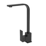 Cobra Relish Sink Mixer Pillar Type Swivel High Spout Square Matte Black