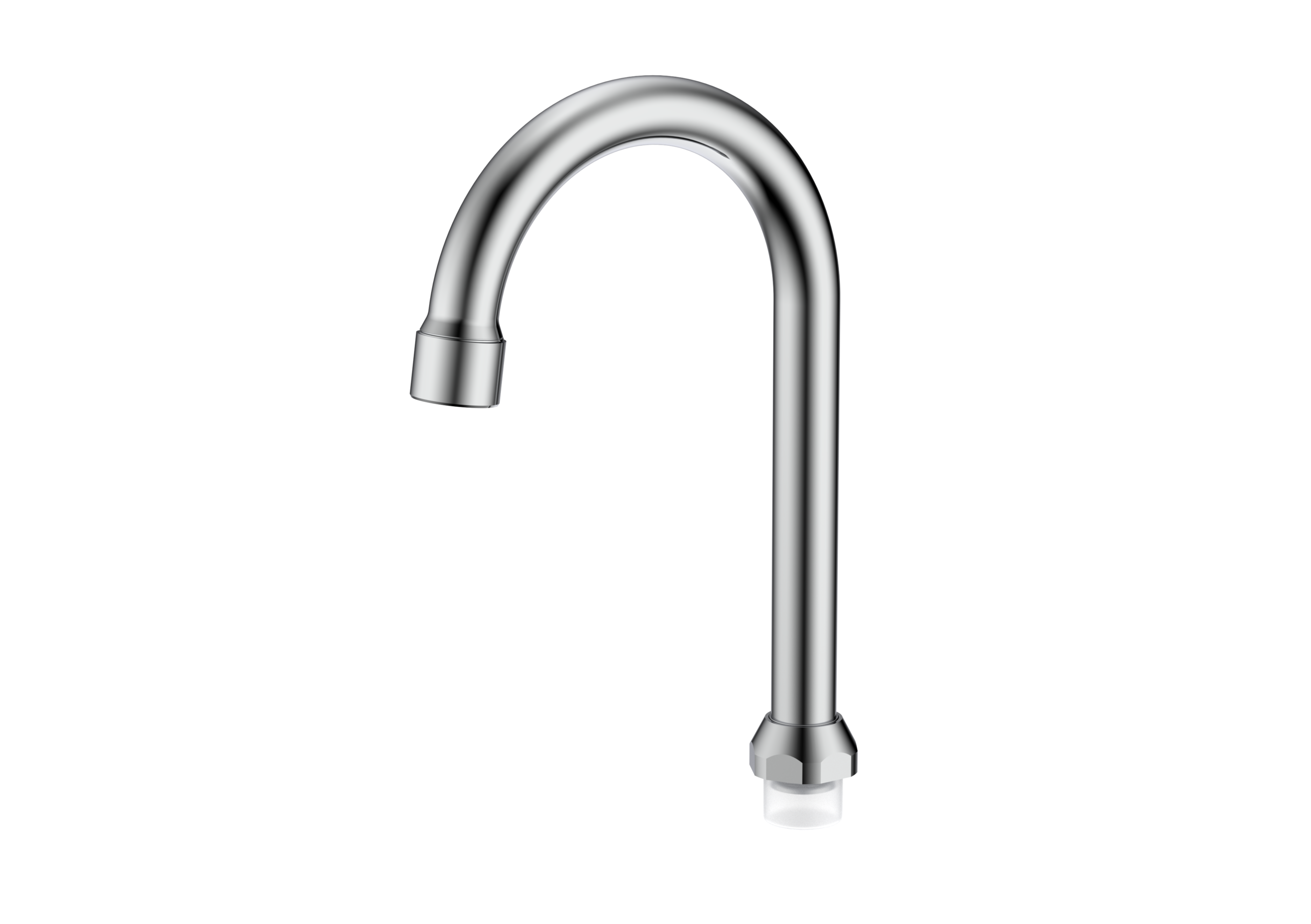 S-044_NV.png Cobra Spout Swanneck Swivel Heavy Pattern Chrome - Image 1