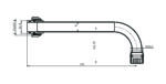 Cobra Spout Straight Fixed Light Pattern Chrome - Image 2