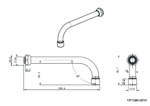 Cobra Spout Fixed Straight Heavy Pattern Chrome - Image 2