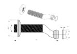 Cobra S-Connection Heavy Pattern For Wall Type Mixers Chrome - Image 2