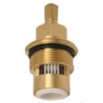 Cobra Heavy Pattern Spindle Only 1/4 Turn Anticlockwise Rough Brass