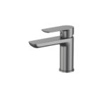 Cobra Seine Basin Mixer Brushed Gun Grey