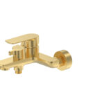 Cobra Seine Bath Mixer Exposed Wall Type Diverter No Handshower Brushed Gold