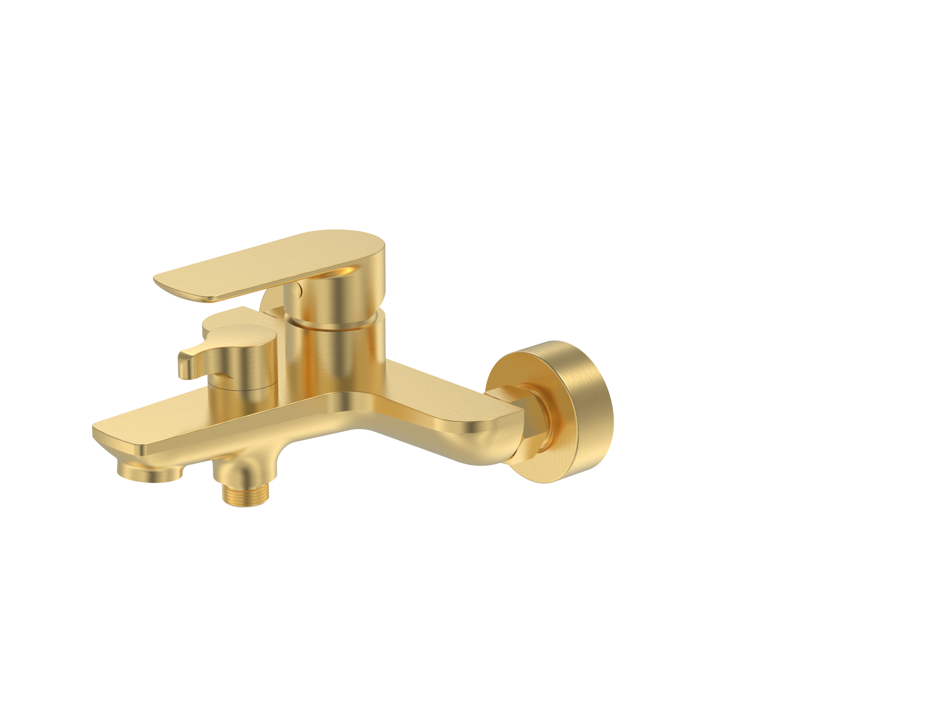 SE-959BG.jpg Cobra Seine Bath Mixer Exposed Wall Type Diverter No Handshower Brushed Gold - Image 1