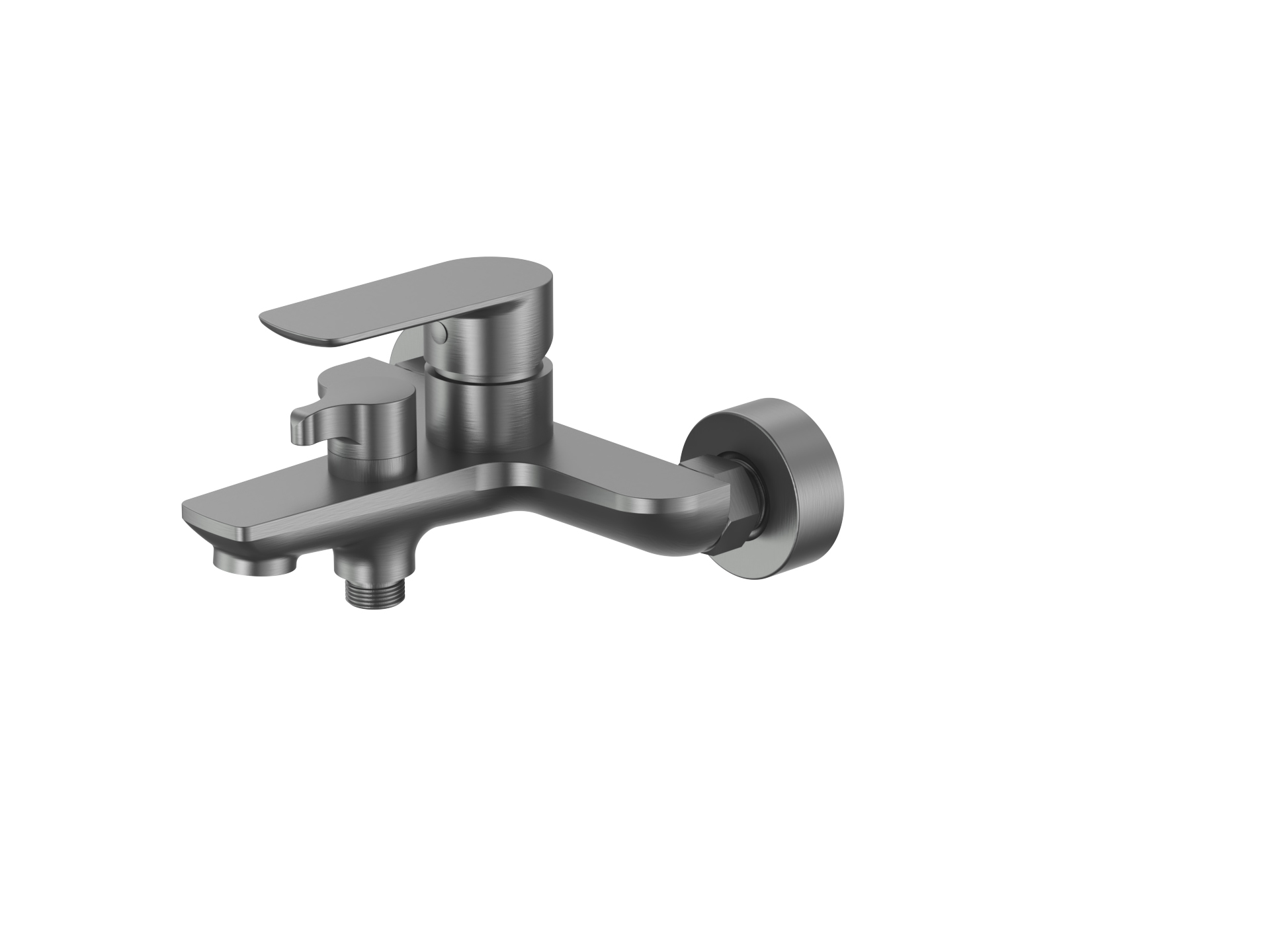 SE-959BGG.jpg Cobra Seine Bath Mixer Exposed Wall Type Brushed Gun Grey - Image 1