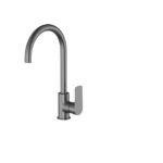 Cobra Seine Sink Mixer Pillar Type Brushed Gun Grey