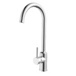 Cobra Savour Sink Mixer Round Swivel High Spout Pillar Type Matt Chrome
