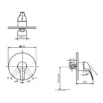 Cobra Zambezi Bath/Shower Concealed Mixer 3 Ports 1/2 FI Matte Black - Image 2
